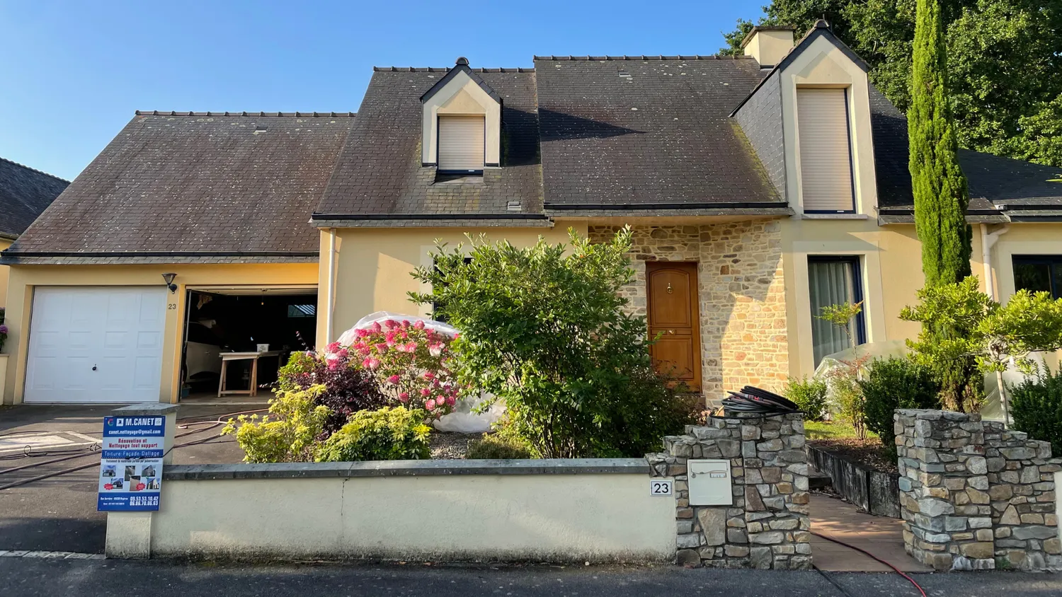 nettoyage de toiture vern sur seiche